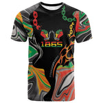 African Juneteenth Freedom Day 1865 T shirt Colors Liquid Marble With Broken Chains