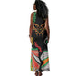 African Juneteenth Freedom Day 1865 Tank Maxi Dress Colors Liquid Marble With Broken Chains