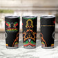 African Juneteenth Freedom Day 1865 Tumbler Cup Colors Liquid Marble With Broken Chains