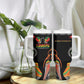 African Juneteenth Freedom Day 1865 Tumbler With Handle Colors Liquid Marble With Broken Chains