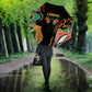 African Juneteenth Freedom Day 1865 Umbrella Colors Liquid Marble With Broken Chains