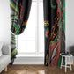 African Juneteenth Freedom Day 1865 Window Curtain Colors Liquid Marble With Broken Chains