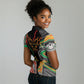 African Juneteenth Freedom Day 1865 Women Polo Shirt Colors Liquid Marble With Broken Chains