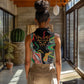 African Juneteenth Freedom Day 1865 Women Sleeveless Polo Shirt Colors Liquid Marble With Broken Chains