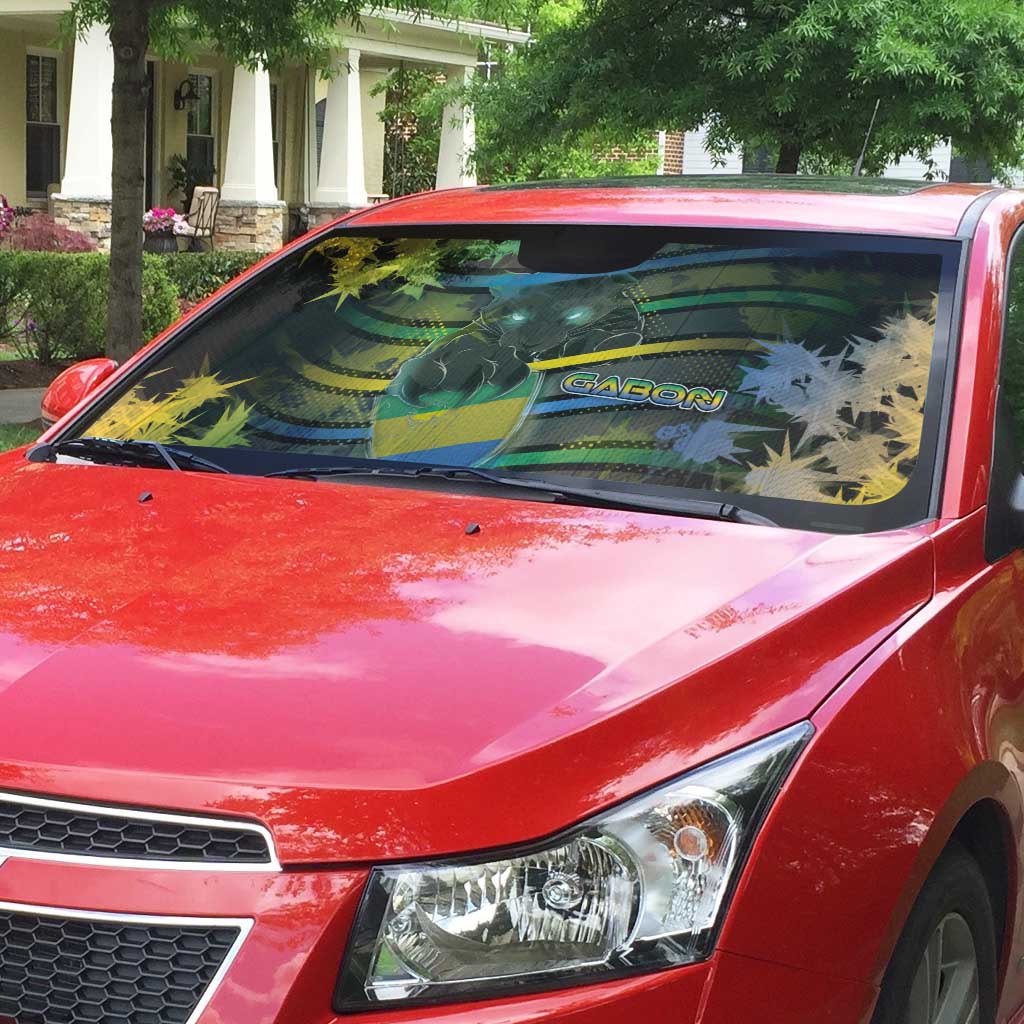 Gabon Auto Sun Shade Panther Strike Striped Style