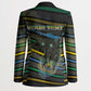 Personalized Gabon Blazer Panther Strike Striped Style