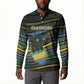 Personalized Gabon Button Sweatshirt Panther Strike Striped Style