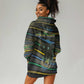 Personalized Gabon Hoodie Dress Panther Strike Striped Style