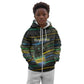 Personalized Gabon Kid Hoodie Panther Strike Striped Style