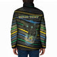 Personalized Gabon Padded Jacket Panther Strike Striped Style