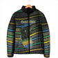 Personalized Gabon Padded Jacket Panther Strike Striped Style