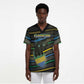 Personalized Gabon Scrub Top Panther Strike Striped Style