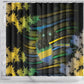 Gabon Shower Curtain Panther Strike Striped Style