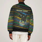 Personalized Gabon Sleeve Zip Bomber Jacket Panther Strike Striped Style