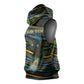 Personalized Gabon Sleeveless Hoodie Panther Strike Striped Style
