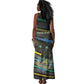 Personalized Gabon Tank Maxi Dress Panther Strike Striped Style