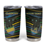 Personalized Gabon Tumbler Cup Panther Strike Striped Style