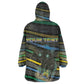 Personalized Gabon Wearable Blanket Hoodie Panther Strike Striped Style