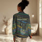 Personalized Gabon Women Casual Shirt Panther Strike Striped Style