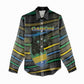 Personalized Gabon Women Casual Shirt Panther Strike Striped Style