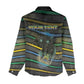 Personalized Gabon Women Casual Shirt Panther Strike Striped Style
