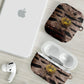 African Halloween Egypt Mummy Wrap AirPods Case Golden Winged Scarab Badge