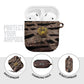 African Halloween Egypt Mummy Wrap AirPods Case Golden Winged Scarab Badge