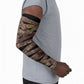 African Halloween Egypt Mummy Wrap Arm Sleeves Golden Winged Scarab Badge