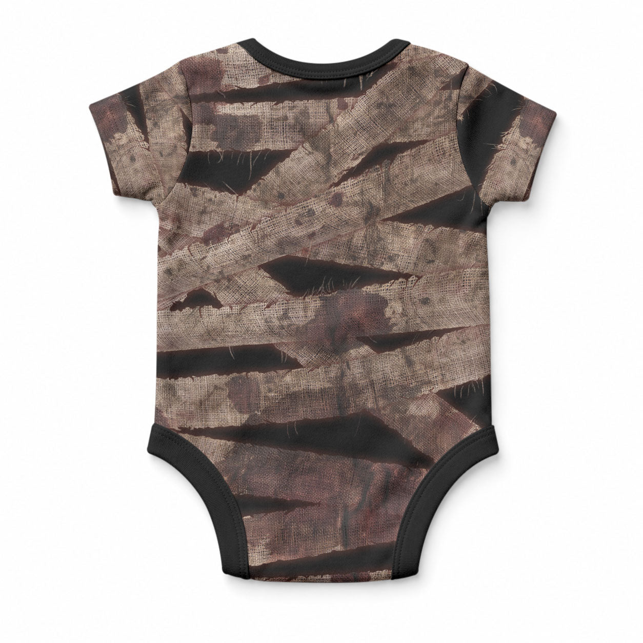 African Halloween Egypt Mummy Wrap Baby Onesie Golden Winged Scarab Badge