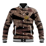 African Halloween Egypt Mummy Wrap Baseball Jacket Golden Winged Scarab Badge