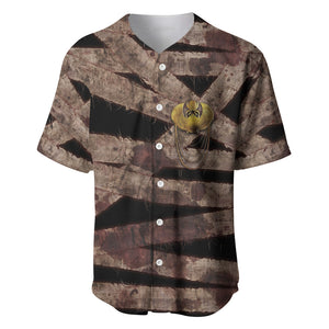 African Halloween Egypt Mummy Wrap Baseball Jersey Golden Winged Scarab Badge