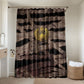 African Halloween Egypt Mummy Wrap Bathroom Set Golden Winged Scarab Badge