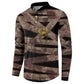African Halloween Egypt Mummy Wrap Button Sweatshirt Golden Winged Scarab Badge