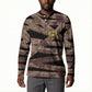 African Halloween Egypt Mummy Wrap Button Sweatshirt Golden Winged Scarab Badge