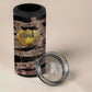 African Halloween Egypt Mummy Wrap 4 in 1 Can Cooler Tumbler Golden Winged Scarab Badge