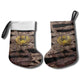 African Halloween Egypt Mummy Wrap Christmas Stocking Golden Winged Scarab Badge