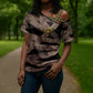 African Halloween Egypt Mummy Wrap Cross Shoulder Shirt Golden Winged Scarab Badge