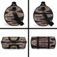 African Halloween Egypt Mummy Wrap Duffle Bag Golden Winged Scarab Badge