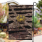 African Halloween Egypt Mummy Wrap Garden Flag Golden Winged Scarab Badge