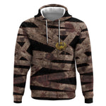 African Halloween Egypt Mummy Wrap Hoodie Golden Winged Scarab Badge