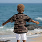 African Halloween Egypt Mummy Wrap Kid Hawaiian Shirt Golden Winged Scarab Badge