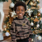 African Halloween Egypt Mummy Wrap Kid Ugly Christmas Sweater Golden Winged Scarab Badge