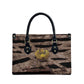 African Halloween Egypt Mummy Wrap Leather Bag Golden Winged Scarab Badge