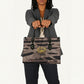 African Halloween Egypt Mummy Wrap Leather Bag Golden Winged Scarab Badge