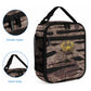 African Halloween Egypt Mummy Wrap Lunch Bag Golden Winged Scarab Badge