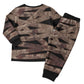 African Halloween Egypt Mummy Wrap Christmas Pajama Set Golden Winged Scarab Badge
