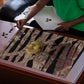 African Halloween Egypt Mummy Wrap Puzzle Golden Winged Scarab Badge