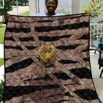 African Halloween Egypt Mummy Wrap Quilt Golden Winged Scarab Badge