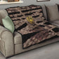African Halloween Egypt Mummy Wrap Quilt Golden Winged Scarab Badge