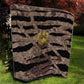 African Halloween Egypt Mummy Wrap Quilt Golden Winged Scarab Badge